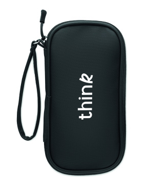 Logo trade promotional gift photo of: Tech organiser pouch 600D RPET