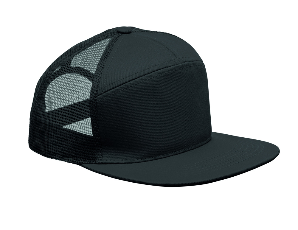 Logo trade advertising products picture of: 7 panel flat visor cap