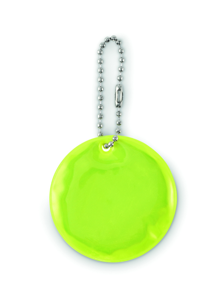 Logotrade corporate gift image of: Round reflective keyring