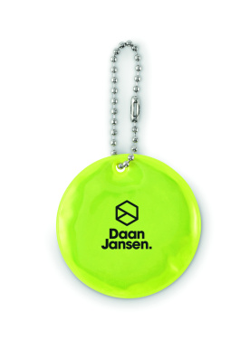 Logotrade promotional merchandise picture of: Round reflective keyring