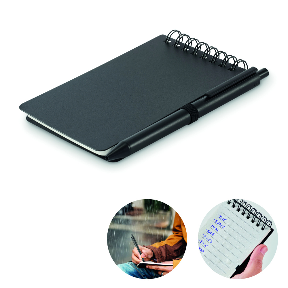 Logo trade promotional merchandise picture of: Water repellent notepad