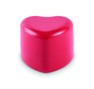 Logo trade promotional merchandise photo of: Heart shape vegan lip balm