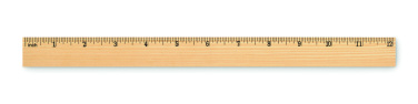 Logo trade promotional items picture of: Wooden ruler 30cm