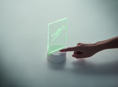 Logo trade promotional giveaways image of: Light-up LED memo board