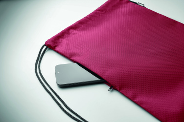 Logo trade advertising products picture of: Drawstring bag in 420D RPET