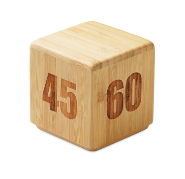 Logotrade advertising product image of: Bamboo twist snooze timer