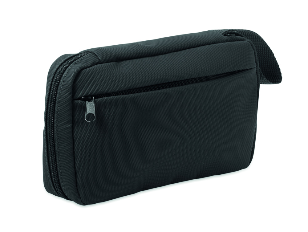 Logo trade promotional giveaway photo of: Toiletry bag 600D RPET