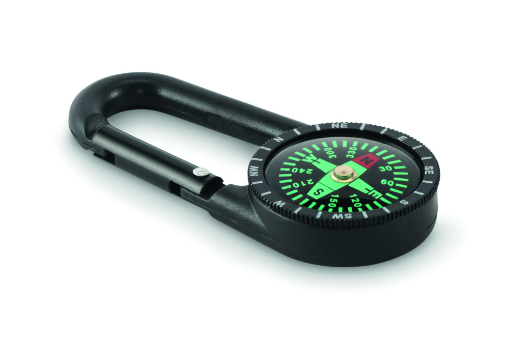 Logotrade promotional item picture of: Outdoor compass with carabiner