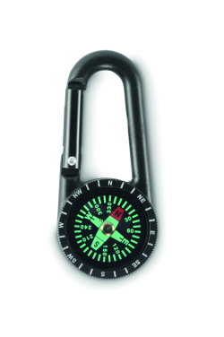 Logo trade promotional products image of: Outdoor compass with carabiner