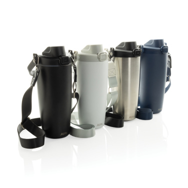 Logo trade promotional gifts picture of: Avira Ayala RCS re-steel duosip lockable crossbody tumbler