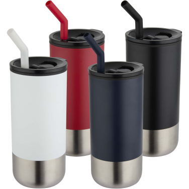 Logotrade promotional product image of: Grayson 480 ml RCS recycled insulated tumbler with straw