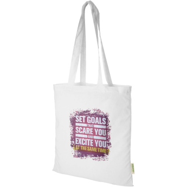 Logo trade advertising product photo of: Odisha 140 g/m² OCS organic tote bag 7L
