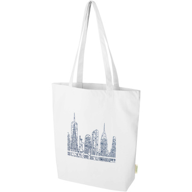 Logo trade advertising product photo of: Odisha 180 g/m² OCS organic wide bottom tote bag 11L