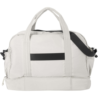 Logotrade promotional gift image of: Puffer GRS recycled duffel bag with insulated bottom 30L