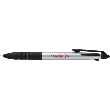 Logotrade promotional product image of: Trine 3-ink RCS recycled ballpoint pen with stylus