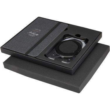 Logotrade promotional product image of: Kern A6 hard cover notebook and MagSafe wallet gift set