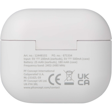 Logo trade promotional giveaways picture of: Altais recycled plastic True Wireless Bluetooth® headset