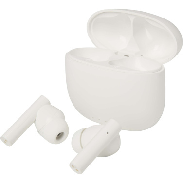 Logotrade corporate gift picture of: Alterf recycled plastic True Wireless Bluetooth® headset with silicone eartips