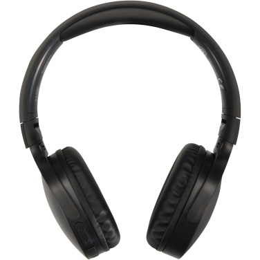 Logo trade promotional merchandise photo of: Ancha recycled plastic over-ear wireless Bluetooth® headset