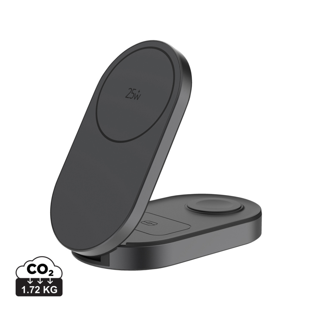 Logo trade promotional giveaways picture of: Quantum ultra-fast 3-in-1 25W Foldable Wireless Charger