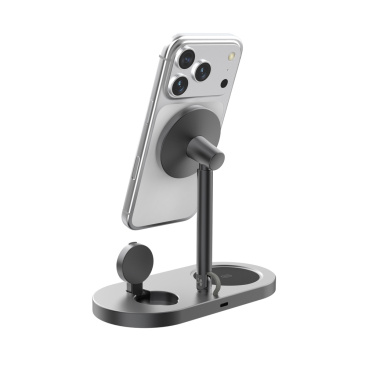 Logo trade promotional giveaways image of: Quantum RCS ultra-fast 25W Magnetic desk wireless Charger