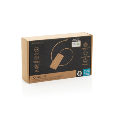 Logo trade promotional merchandise photo of: Quantum RCS ultra-fast PD45W 10.000mAh powerbank with screen