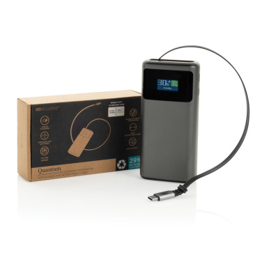 Logotrade promotional items photo of: Quantum RCS ultra-fast PD45W 10.000mAh powerbank with screen