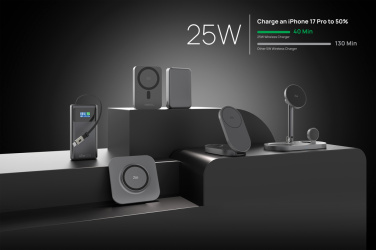 Logo trade promotional gifts picture of: Quantum RCS ultra-fast 10.000mAh magnetic 25W powerbank