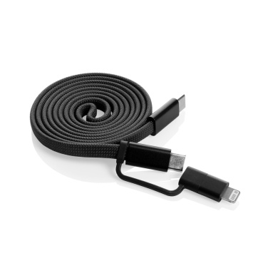 Logotrade promotional product picture of: Arc RCS recycled Ultra-thin 60W 2 in 1 magnetic cable