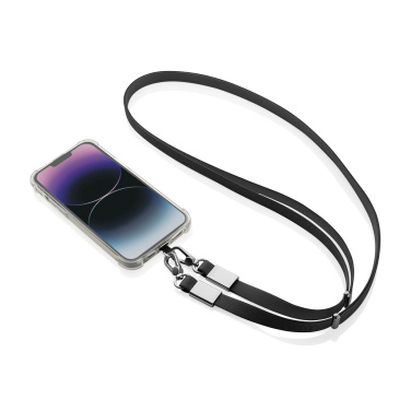 Logo trade advertising products picture of: Nivo RCS recycled PET Crossbody lanyard
