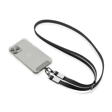 Logo trade advertising products image of: Nivo RCS recycled PET Crossbody lanyard
