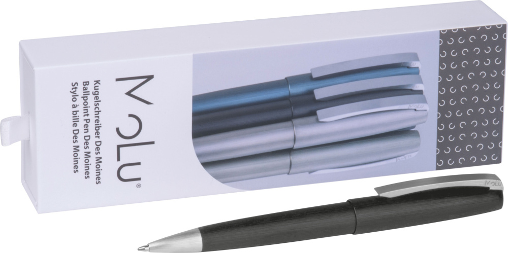 Logo trade promotional item photo of: Metal ballpoint pen Des Moines MoLu