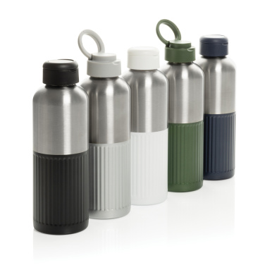 Logo trade corporate gifts image of: Ripple RCS R-steel leakproof water bottle with handle 750ML
