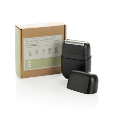 Logo trade advertising products image of: TrimBlade re-chargeable Travel Shaver IPX7
