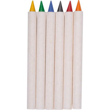 Logo trade promotional merchandise picture of: Infinity Set of Wax Crayons KINGSTON