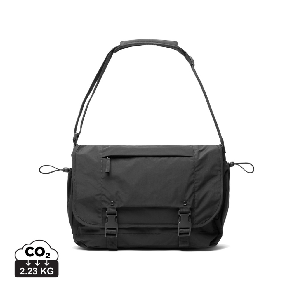 Logotrade promotional items photo of: KENTO URBAN RCS recycled nylon 15.6 inch Messenger