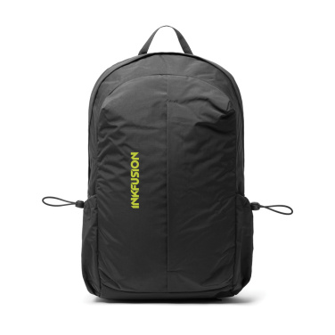 Logo trade promotional products image of: KENTO URBAN RCS recycled nylon 15.6 inch Backpack with front