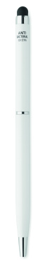 Logo trade promotional items image of: Stylus antibacterial pen