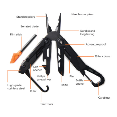 Logo trade promotional products image of: Nordic Drift Adventure Multi-function Pliers