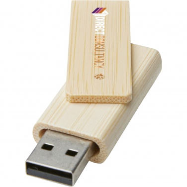 Logo trade firmakingituse pilt: Pöörake 16 GB bambusest USB-mälupulka