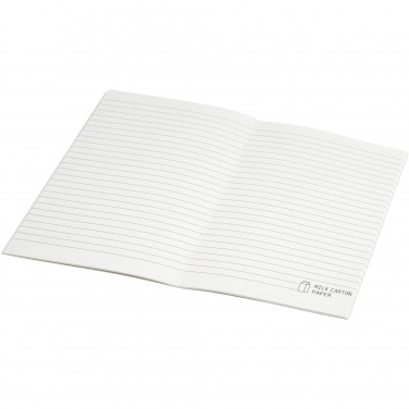 Logo trade firmakingitused foto: Dairy Dream A5 suuruses viide taaskasutatud piimapakkidest cahier märkmik