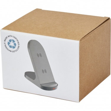 Logotrade firmakingid pilt: Loop 15W kahe mähisega RCS taaskasutatud plastist juhtmevaba laadimisalus