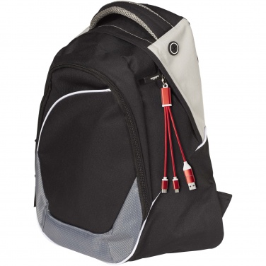 Logotrade reklaamkingid pilt: Metallist 4-in-1 taaskasutatud alumiiniumist laadimiskaabel võtmehoidjaga