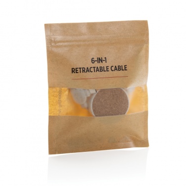Logo trade reklaamtoote pilt: Korgi ja nisu 6-ühes sissetõmmatav kaabel