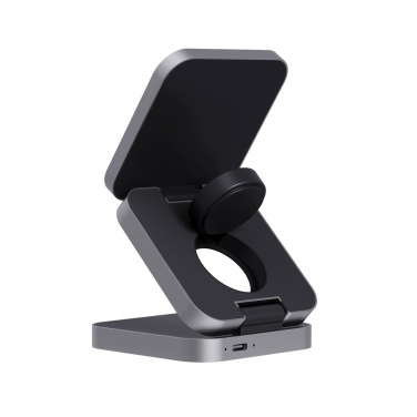 Logotrade firmakingid pilt: Terra RCS taaskasutatud alumiiniumist kokkupandav kolm ühes 15 W laadija