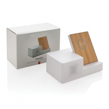 Logotrade ärikingi foto: Ontario 5W juhtmevaba laadija koos kõlariga