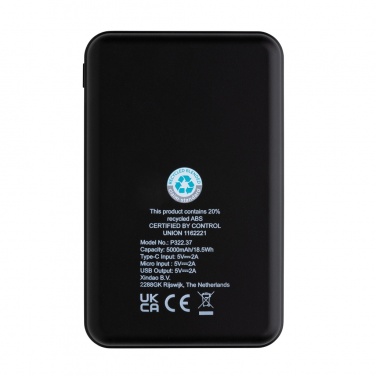 Logotrade ärikingi foto: RCS taaskasutatud plastist 5000 mAh Powerbank