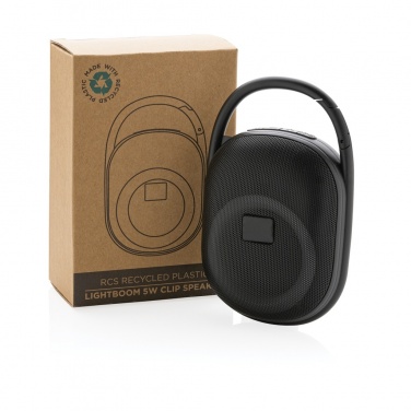 Logo trade ärikingi pilt: RCS taaskasutatud plastist Lightboomi 5W klambriga kõlar