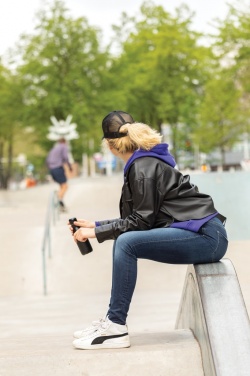 Logotrade reklaamkingitused pilt: Impact AWARE™ harjatud puuvillane 5 paneeliga autokork 190gr