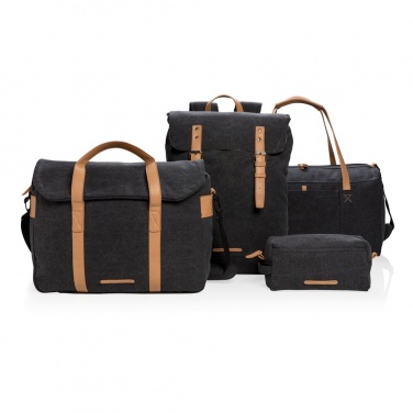 Logo trade reklaamkingituse pilt: Lõuendist sülearvuti seljakott PVC-vaba